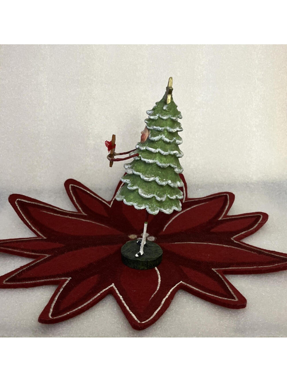 Lori Mitchell Child Christmas Folk Art Figure Bruce Spruce - Picture 2 of 6